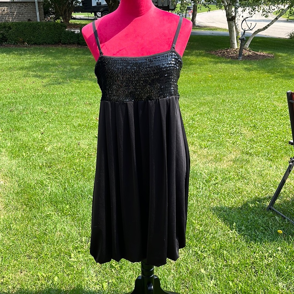 INC International Concepts XL black sequence dress with or without straps